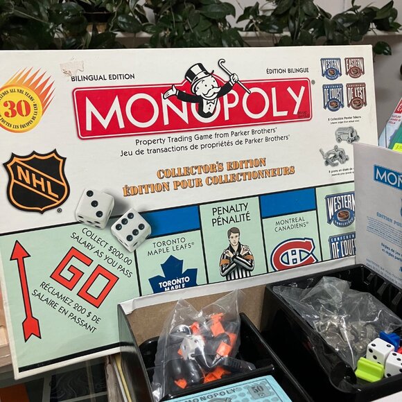 Monopoly NHL Collector’s Edition 1999 Board Game Complete Bilingual FAST Shippng - Picture 6 of 6